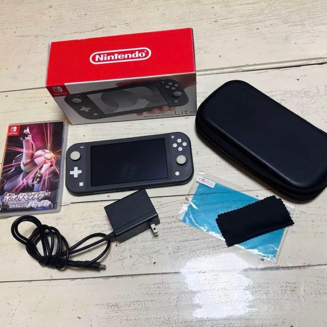 う*か様 Switch Lite グレー本体　箱　ポケモンゲームソフト　その他付