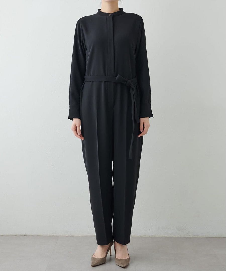 【美品】Whim Gazette ウィムガゼット　長袖 オールインワン　ブラック