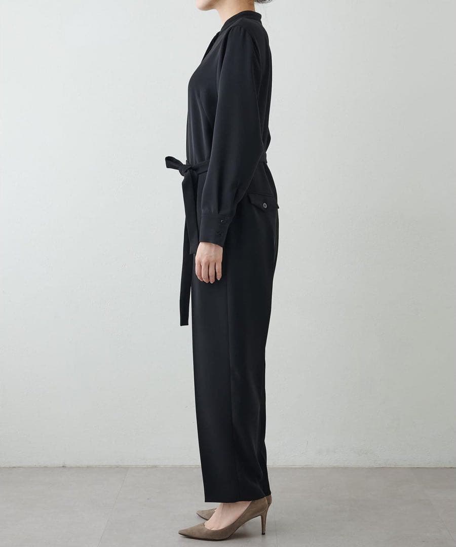 【美品】Whim Gazette ウィムガゼット　長袖 オールインワン　ブラック