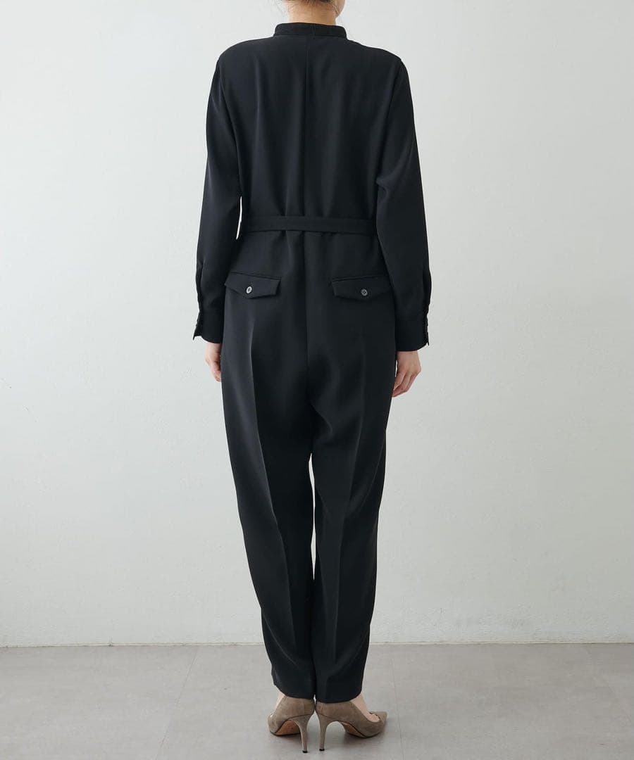 【美品】Whim Gazette ウィムガゼット　長袖 オールインワン　ブラック