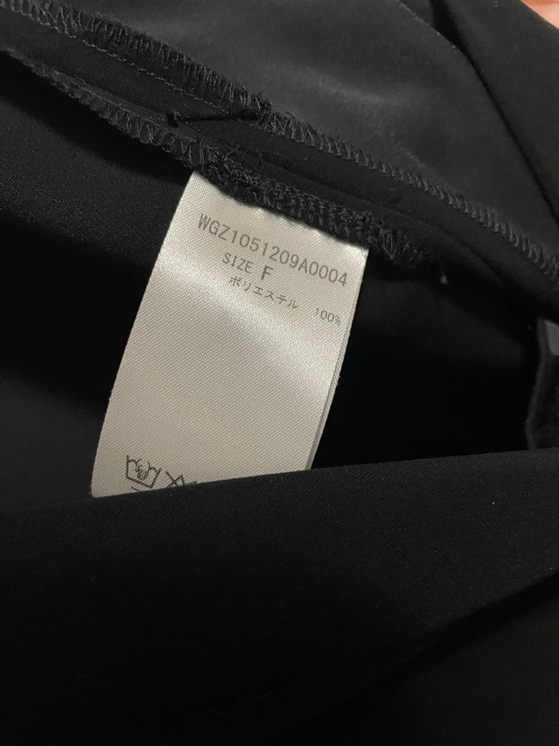 【美品】Whim Gazette ウィムガゼット　長袖 オールインワン　ブラック