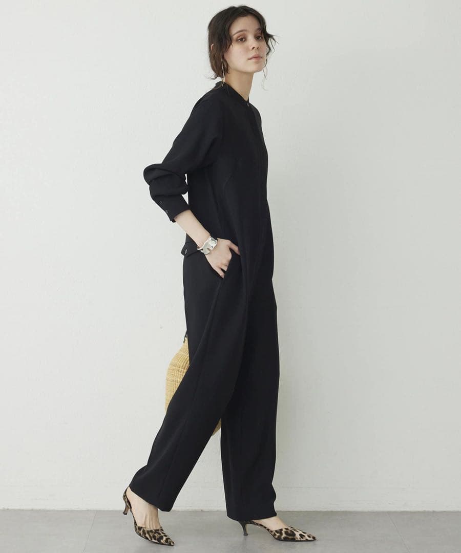 【美品】Whim Gazette ウィムガゼット　長袖 オールインワン　ブラック