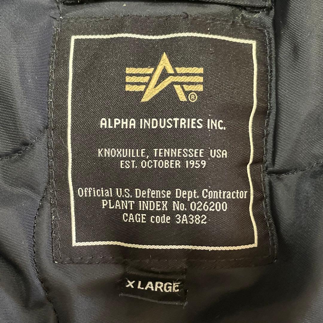 レア alpha CWU45/P(N) ボンバージャケット　肉厚 オールブラック