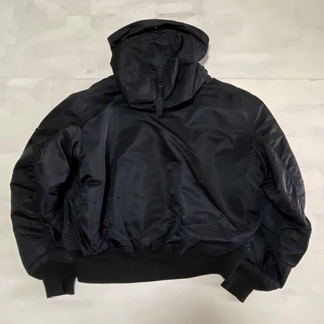 レア alpha CWU45/P(N) ボンバージャケット　肉厚 オールブラック