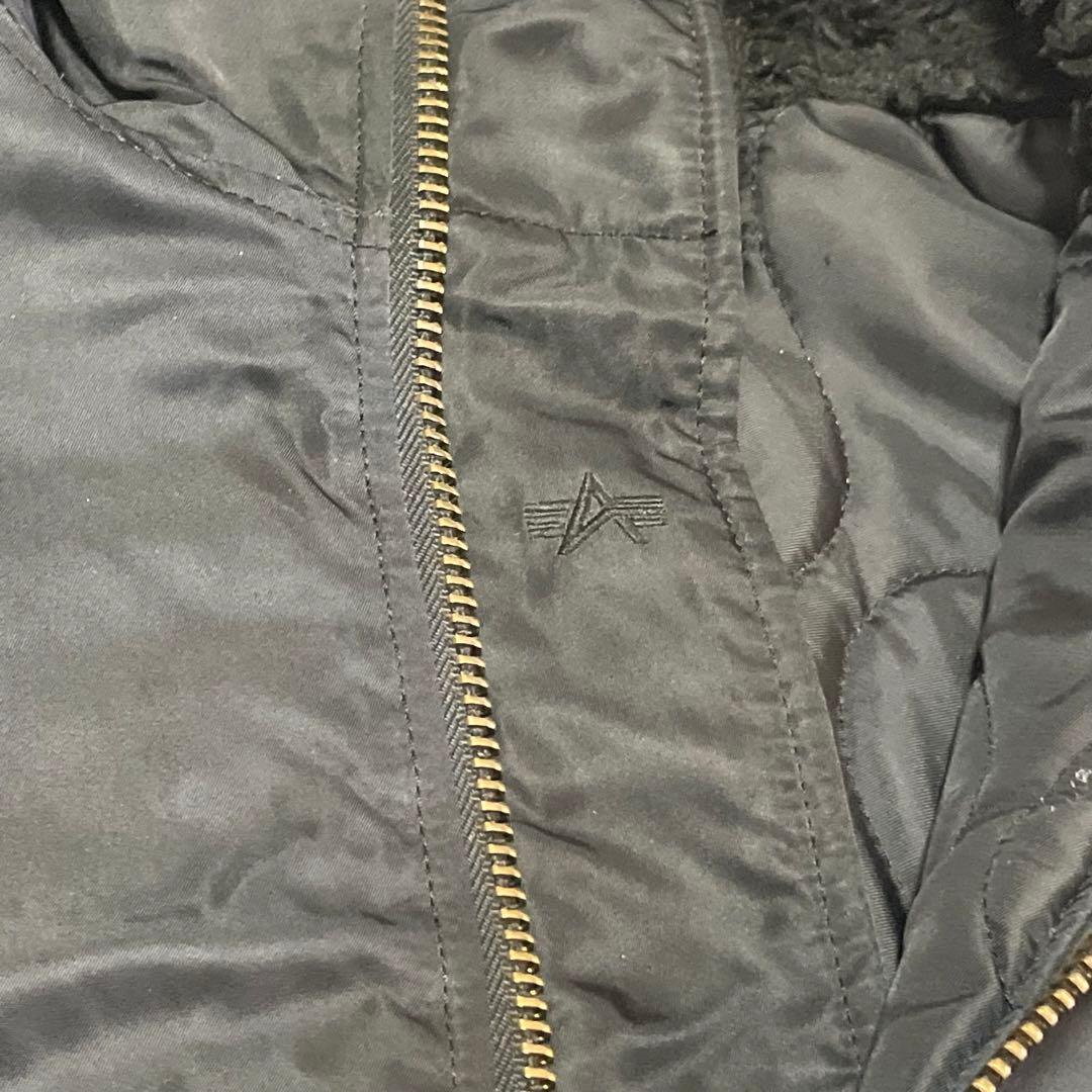 レア alpha CWU45/P(N) ボンバージャケット　肉厚 オールブラック