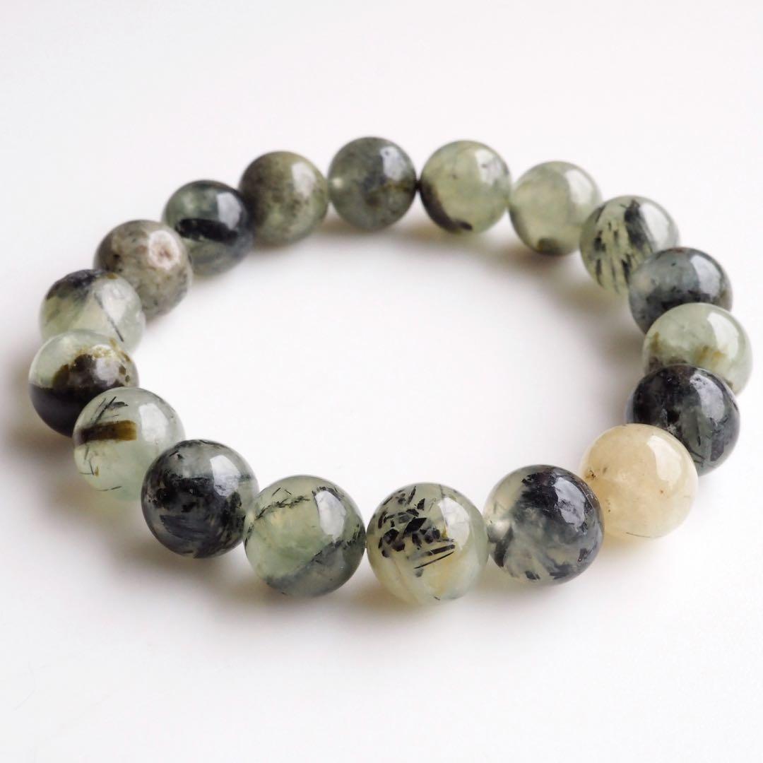 【Ruby】天然ケシパールのマンテルブレスレット