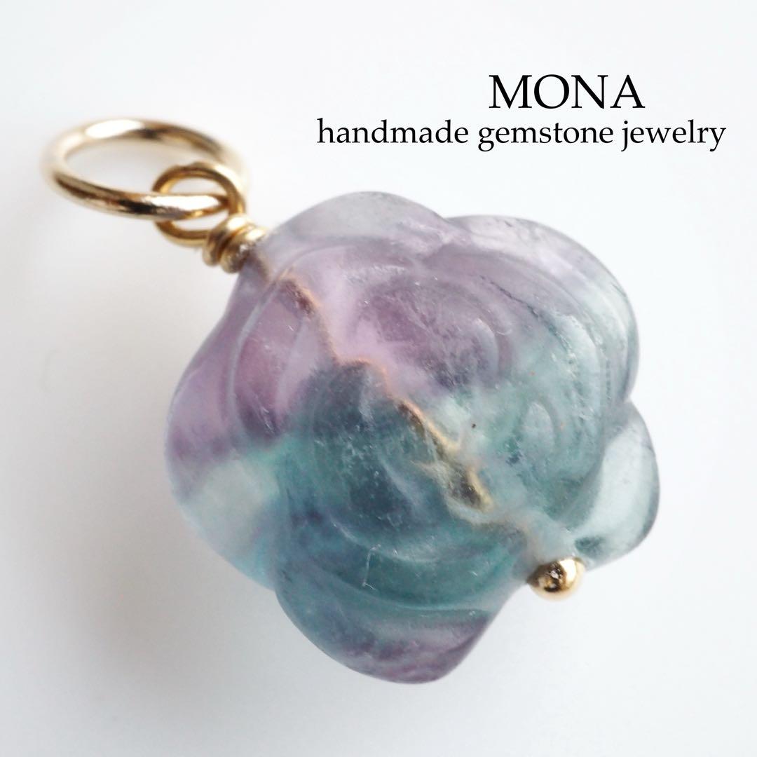 【Ruby】天然ケシパールのマンテルブレスレット