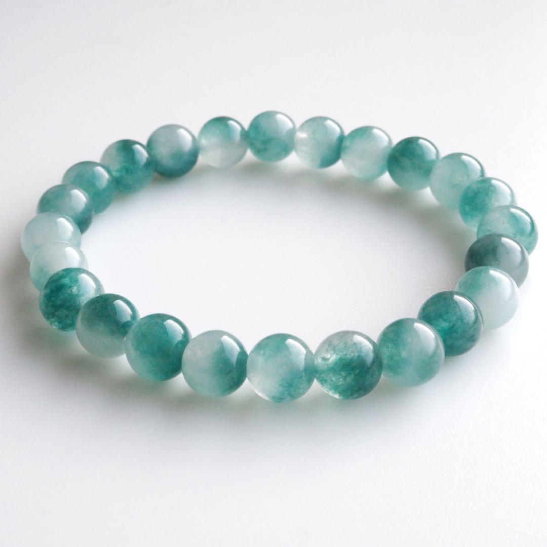 【Ruby】天然ケシパールのマンテルブレスレット