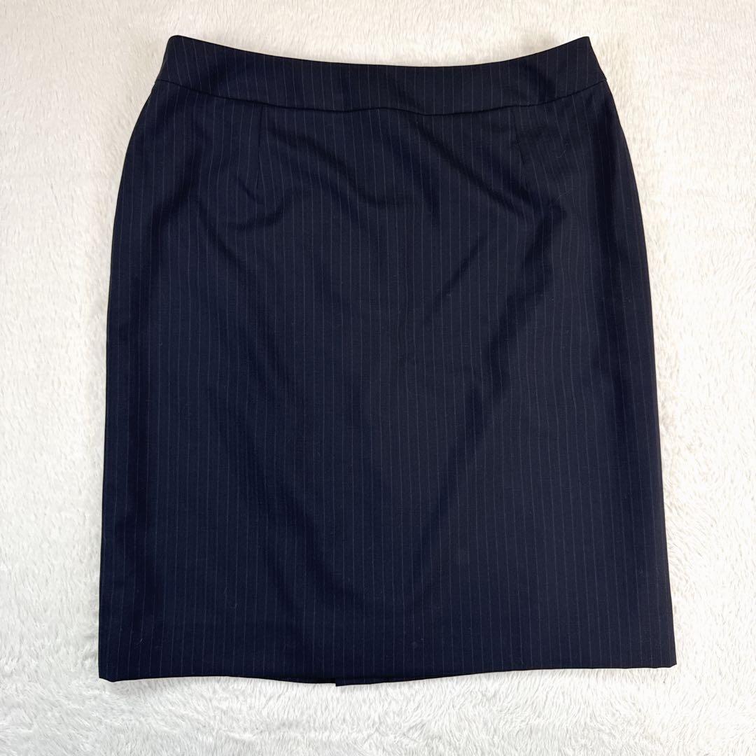 極美品　I.M.G.N　洋服の青山　レディーススーツ　大きいサイズ　ネイビー