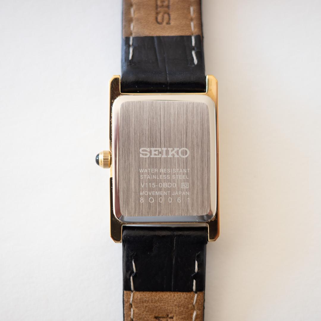 【美品】SEIKO セイコーソーラー SOLAR V115 レディース ゴールド