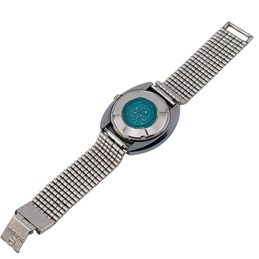 【稼働】 ラドー 腕時計 バルボア5 デイト メンズ ブラウン 純正ベルト