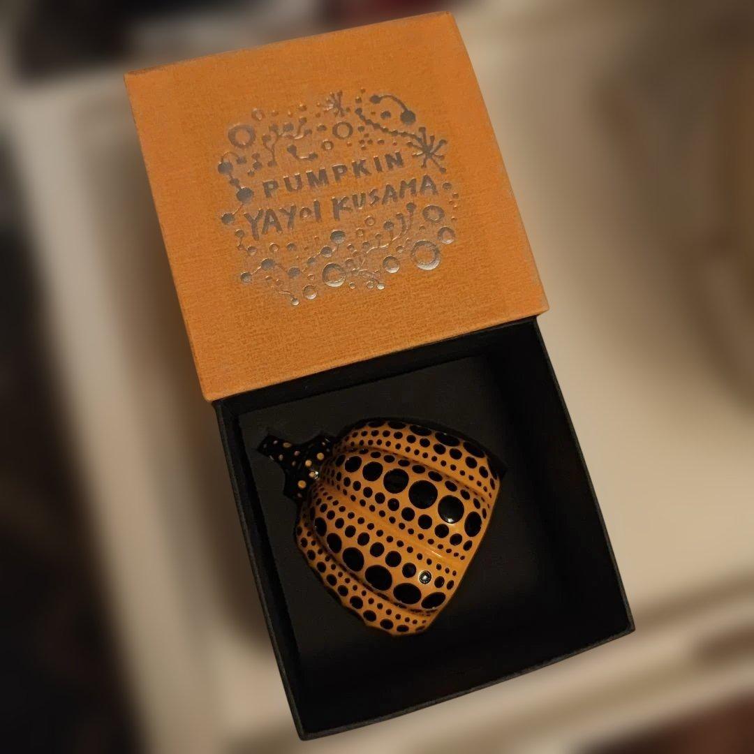 草間彌生 カボチャ （パンプキン） 黄　オブジェ　ペーパーウェイト