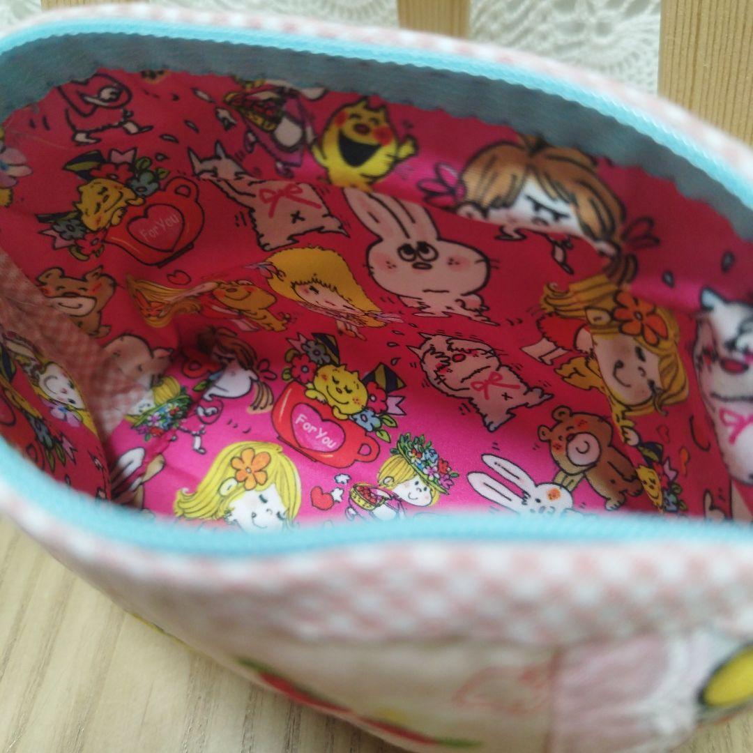 ハンドメイド☆女の子のパッチワークポーチ☆