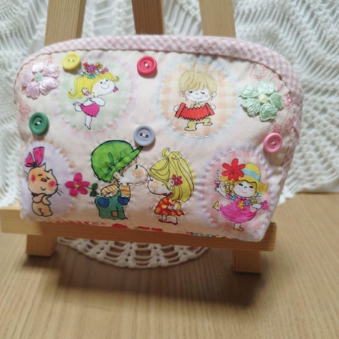 ハンドメイド☆女の子のパッチワークポーチ☆