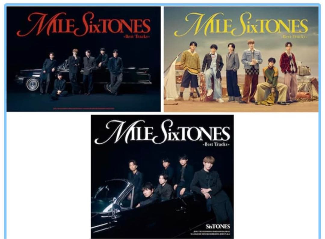新品SixTONES Best Tracks アルバム3種類セットBlu-ray