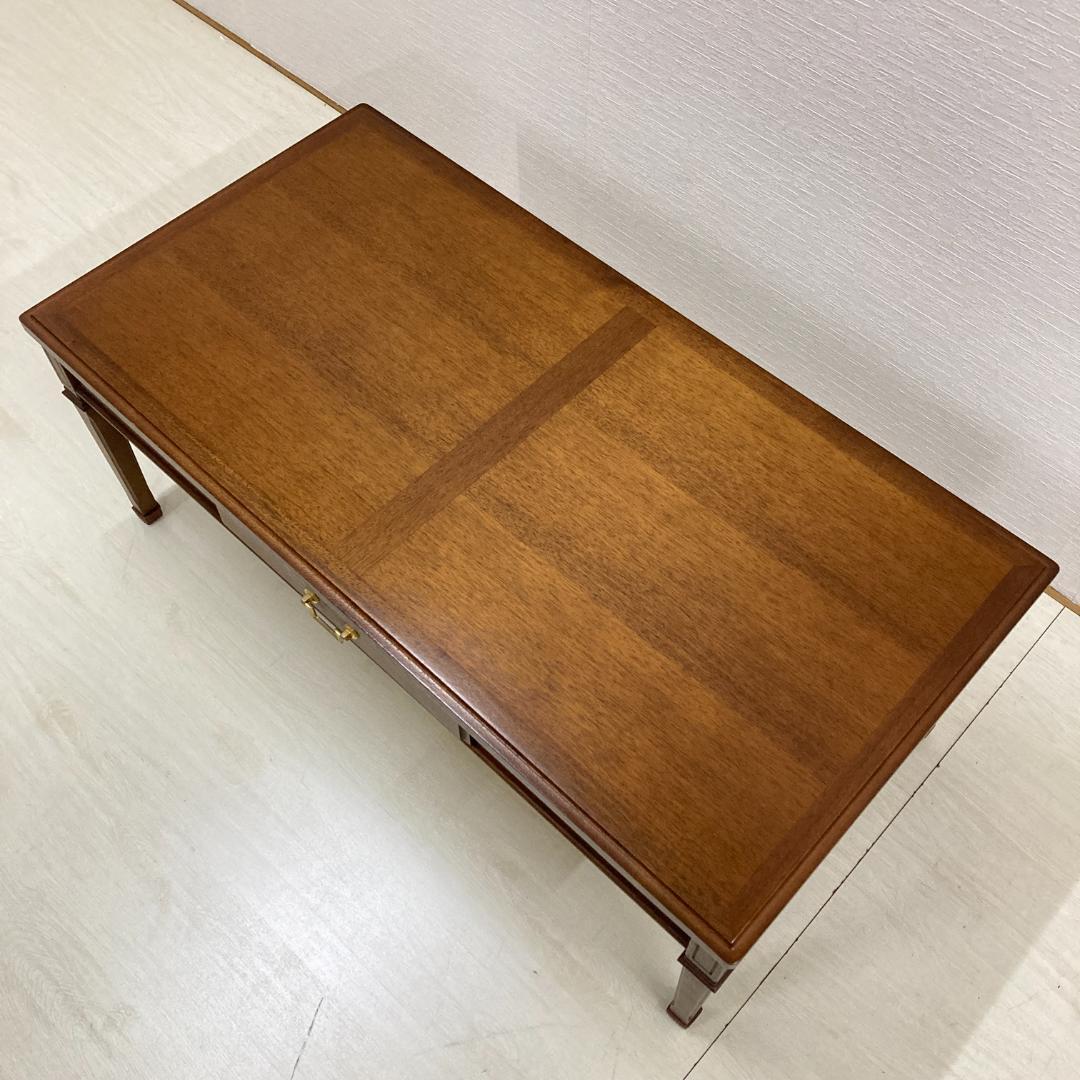 【マルニ】地中海シリーズ センターテーブル 引出し リビングテーブル