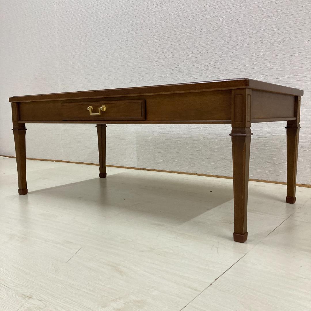 【マルニ】地中海シリーズ センターテーブル 引出し リビングテーブル