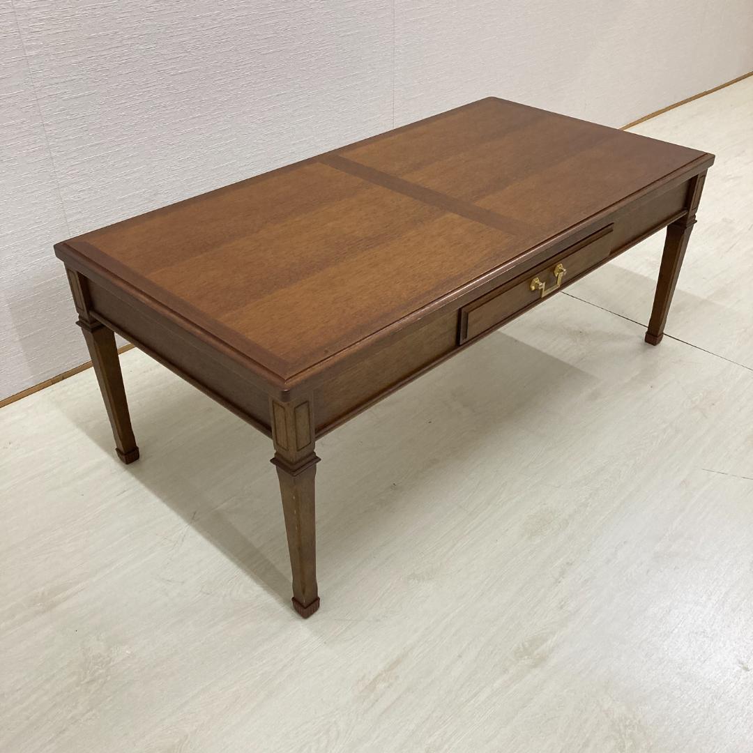 【マルニ】地中海シリーズ センターテーブル 引出し リビングテーブル