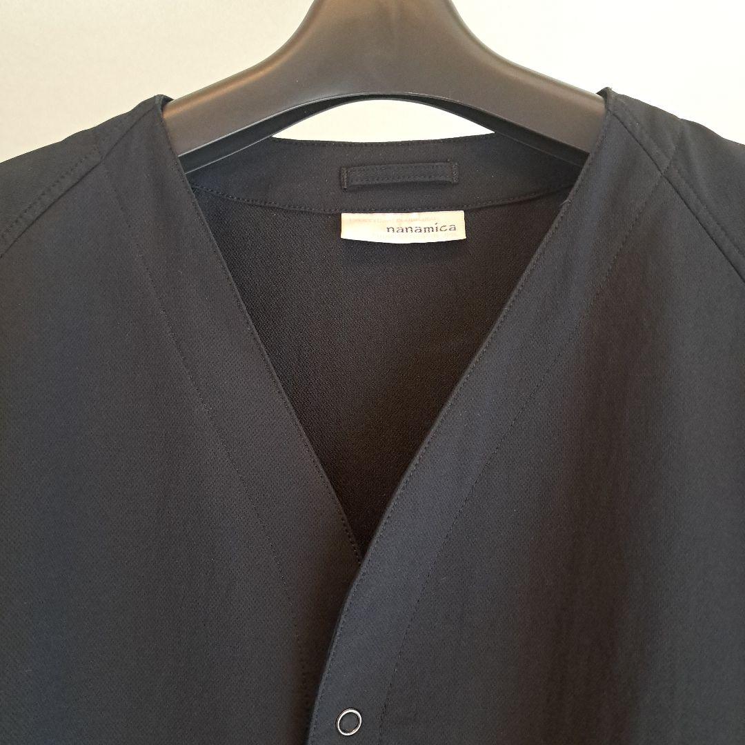 nanamica ナナミカ　ノーカラージャケットL　ブラック　定価26400円