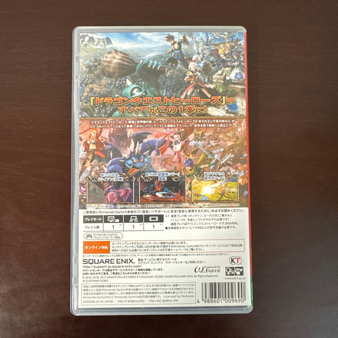 ドラゴンクエストヒーローズ Ⅰ・Ⅱ for Nintendo Switch　美品