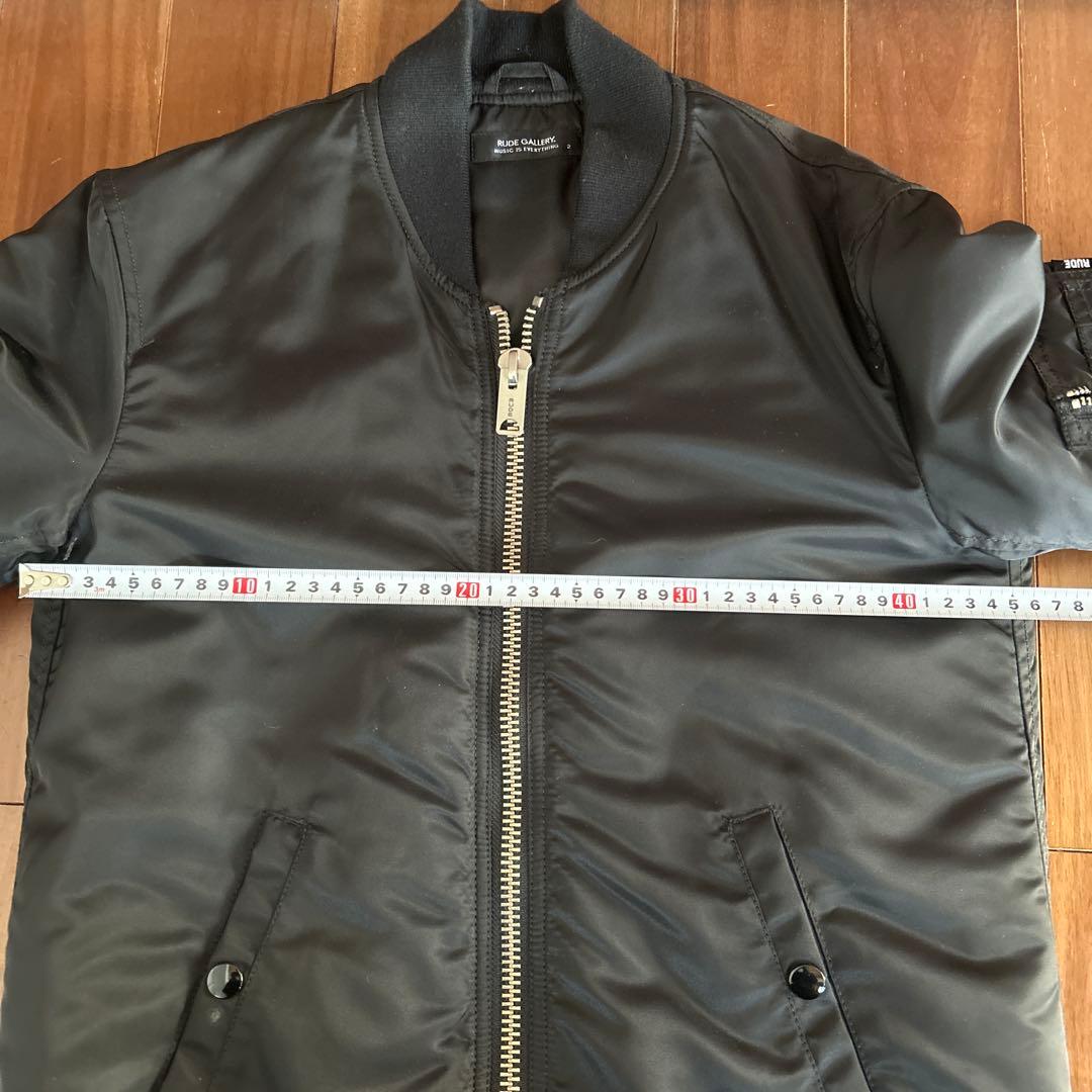 RUDE GALLERY MA-1ジャケット ブラック ルードギャラリー　2