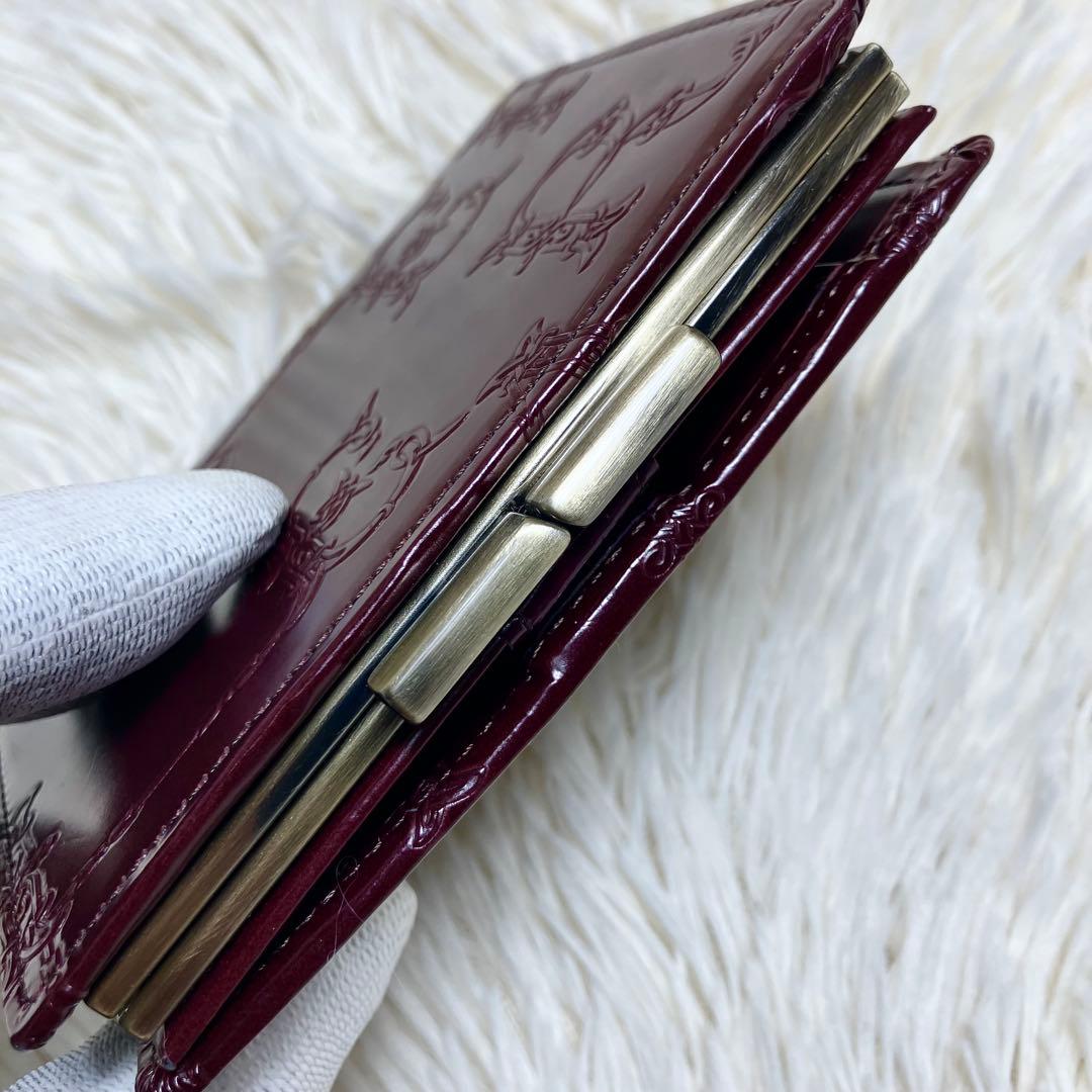 【未使用級】 アルセラピィ フィセルローズ がま口 フォールドウォレット