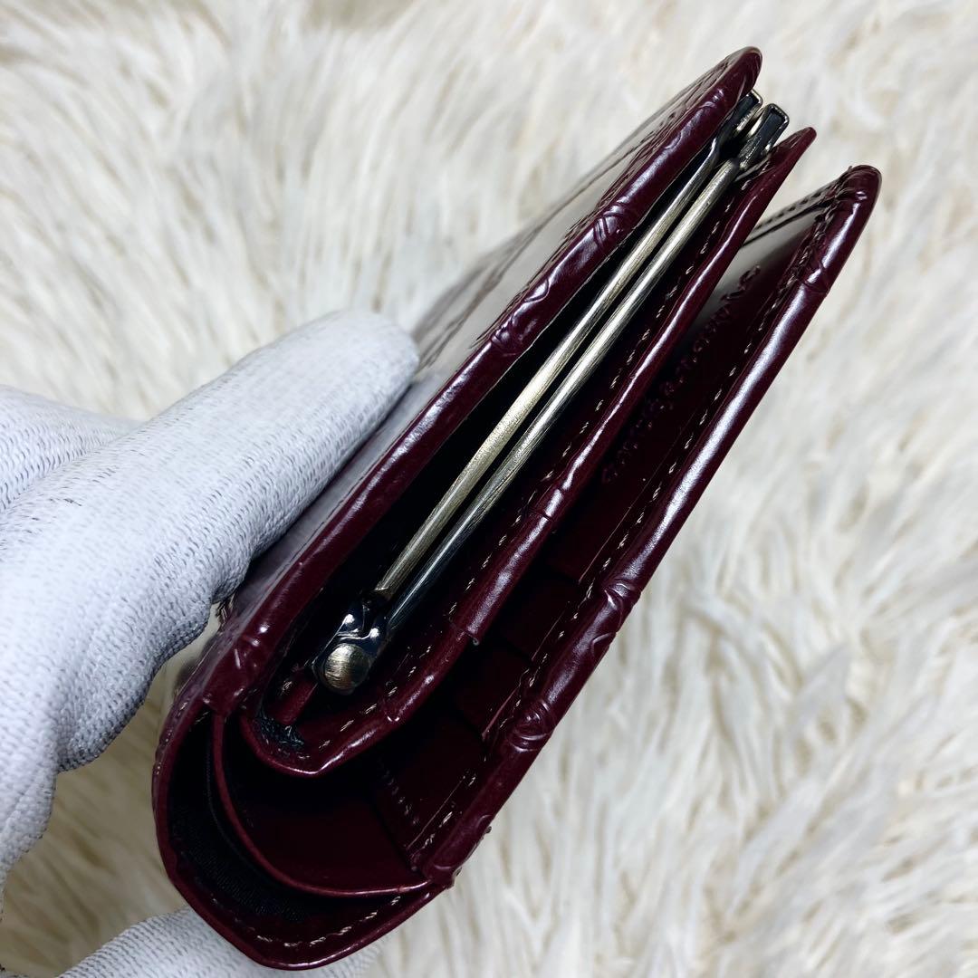 【未使用級】 アルセラピィ フィセルローズ がま口 フォールドウォレット