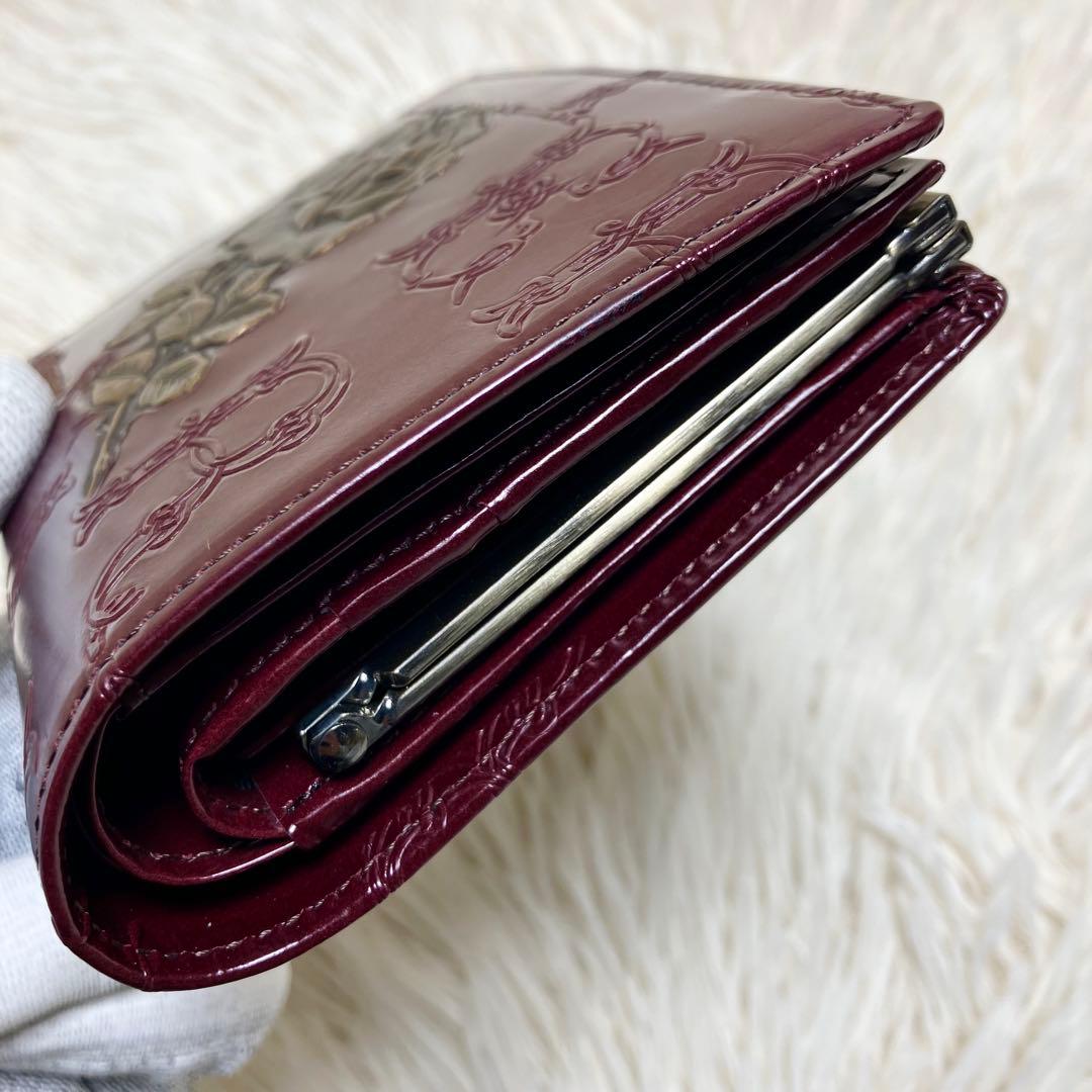 【未使用級】 アルセラピィ フィセルローズ がま口 フォールドウォレット