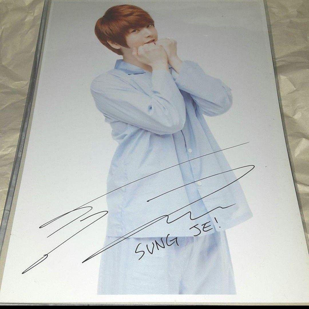 【1点モノ】SUPERNOVA（超新星）ソンジェ直筆サイン入り写真