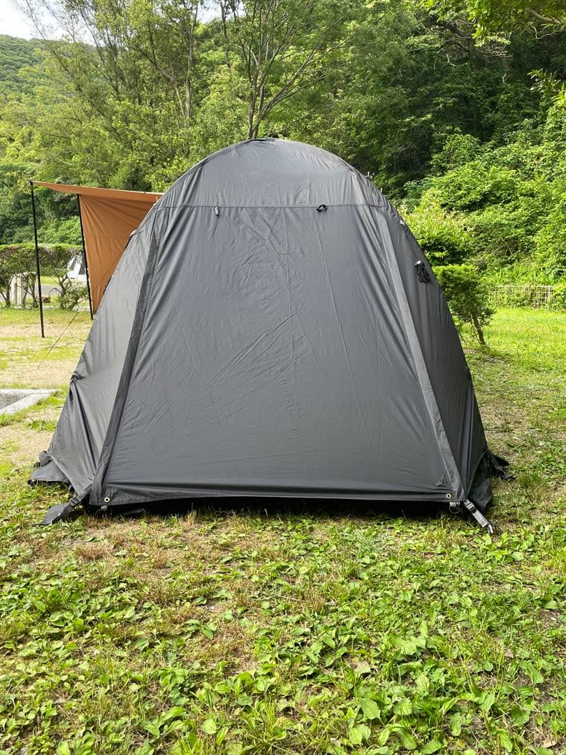 ユウカズロウテント　ブラック　グランドシート付 エンドレスベース　タンスのゲン