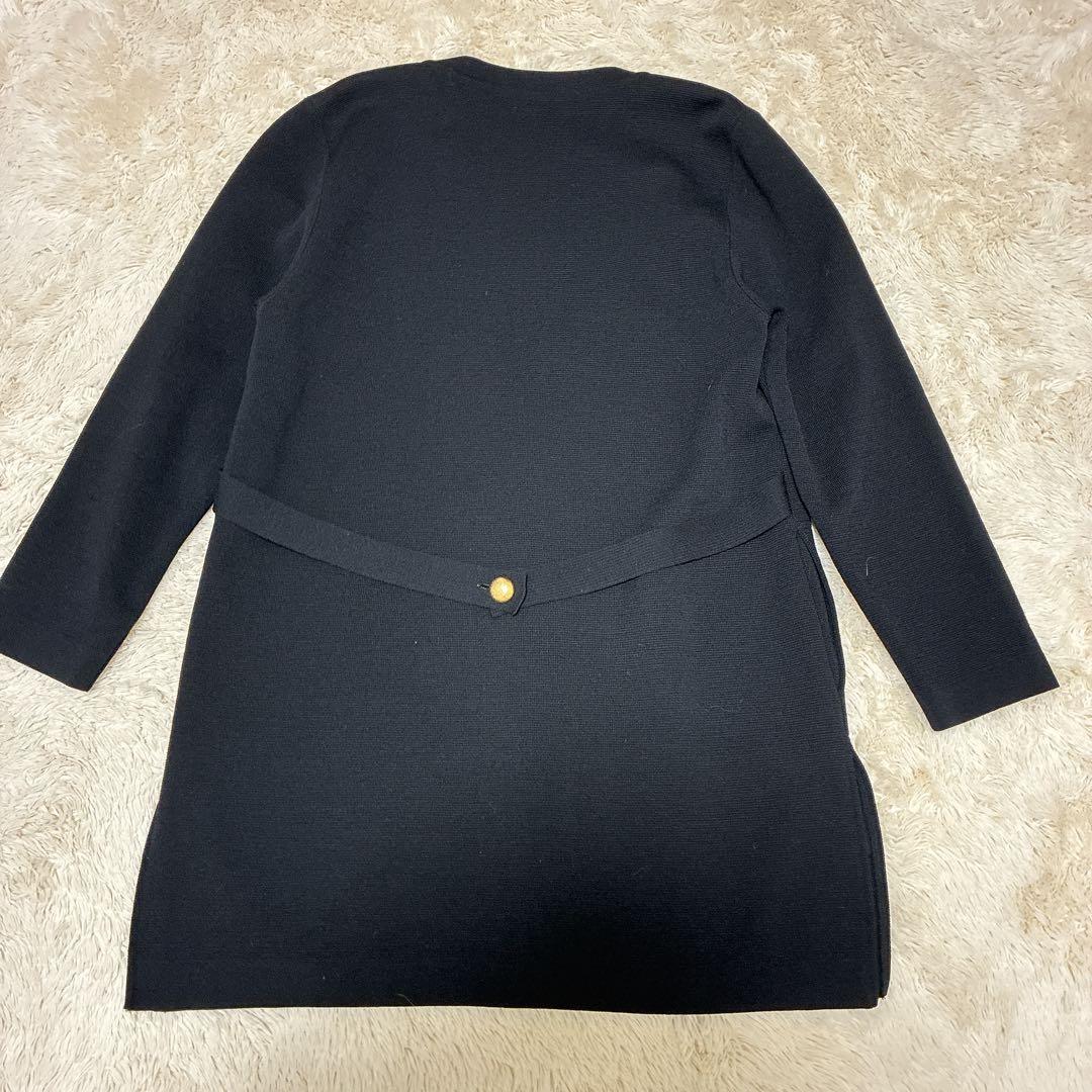 【極美品】フォクシー　ロングカーディガン　ジャケット　金ボタン　フリーサイズ