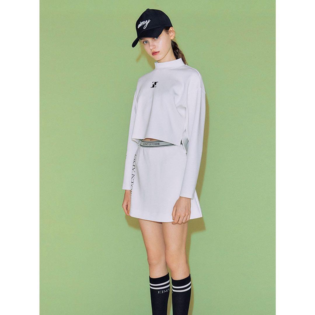 新品未使用　エイミーゴルフ　ロゴカットセットアップ　白