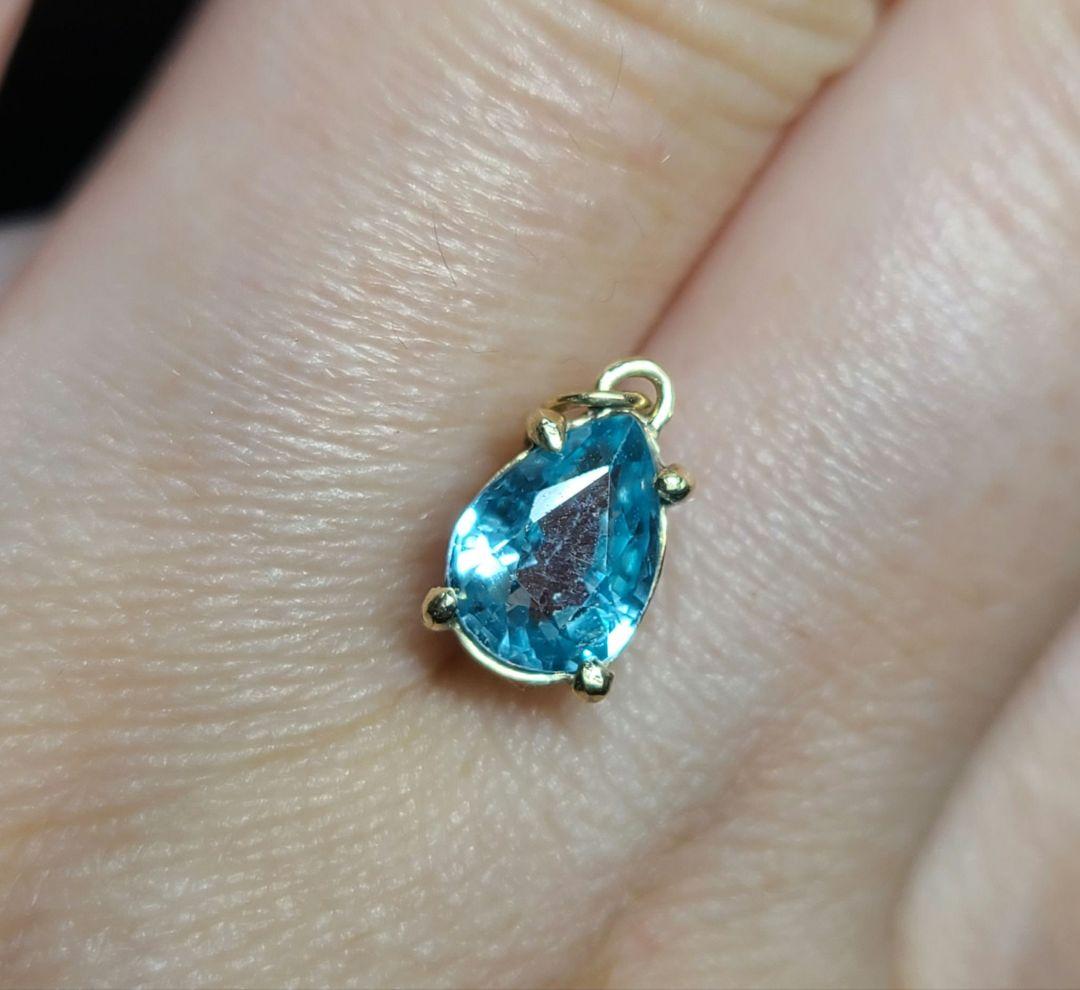 じゅんさくら様★ブルージルコン★ペンダントトップオーダー