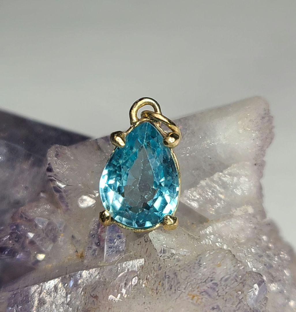 じゅんさくら様★ブルージルコン★ペンダントトップオーダー