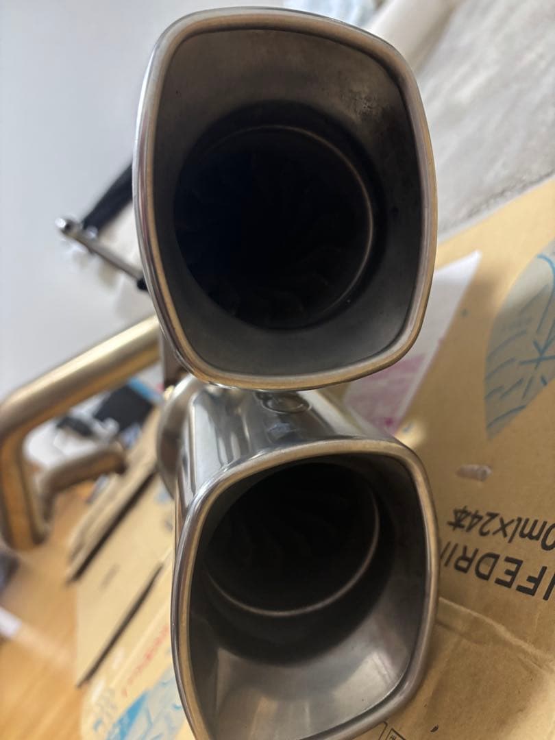 Kum　GANADOR ステンレス 2本出しマフラー