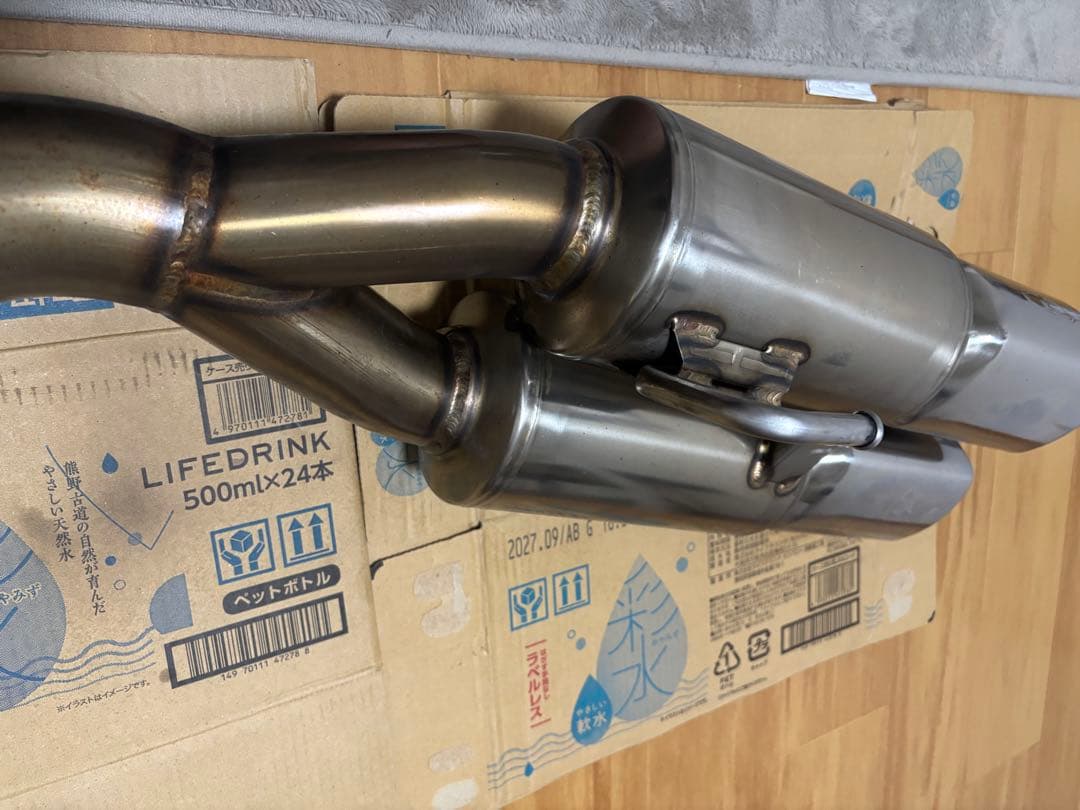 Kum　GANADOR ステンレス 2本出しマフラー