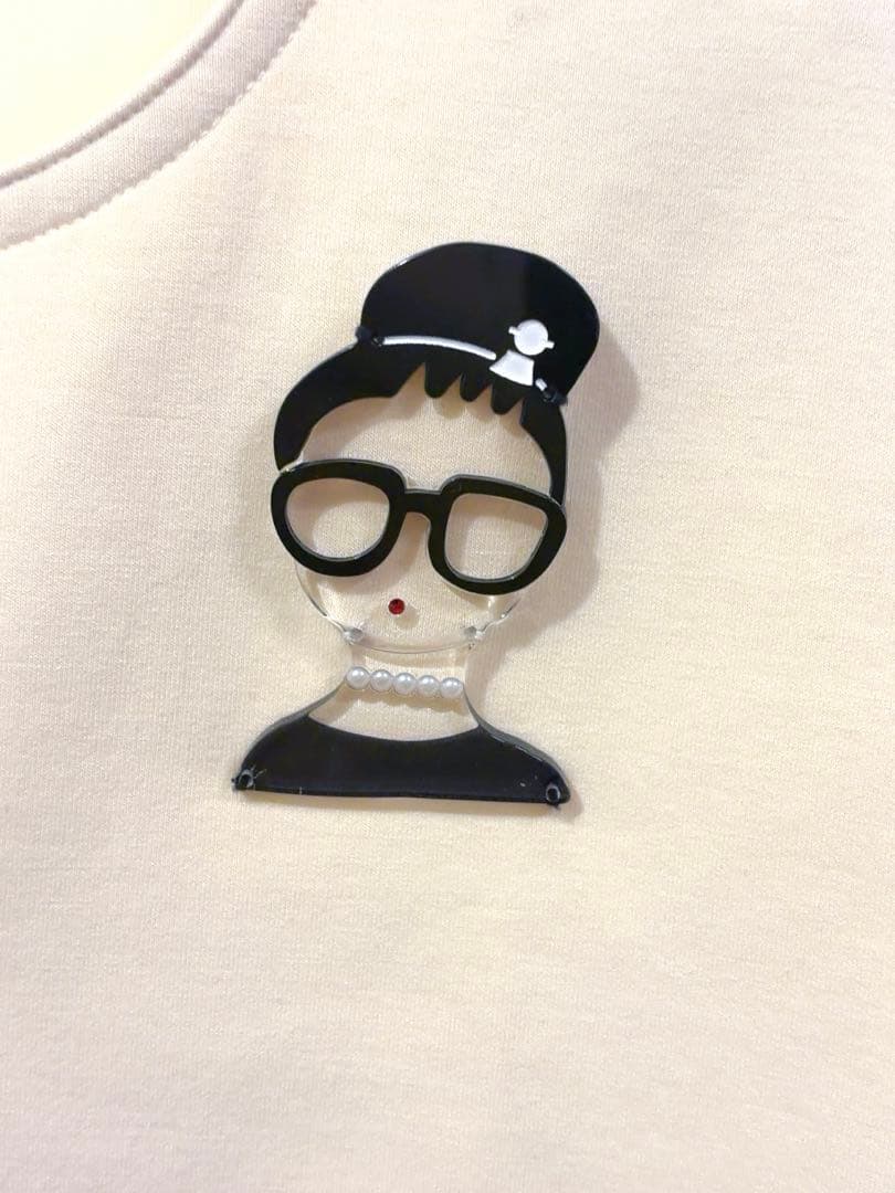 【未使用品】PICONE シフォンブラウス風ジャケット アイボリー サイズ38