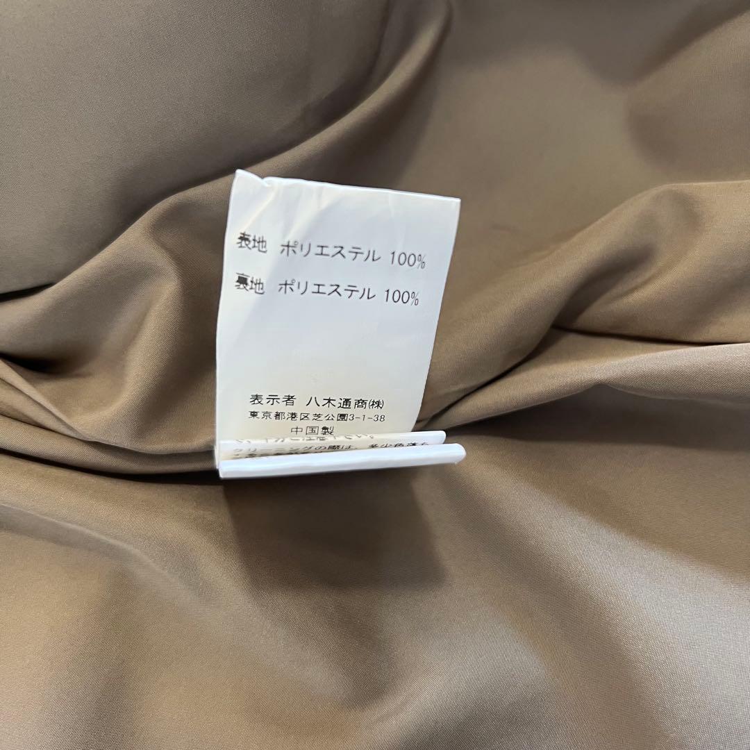 three dots スリードッツ プードル ボア テーラード ベスト ベージュ