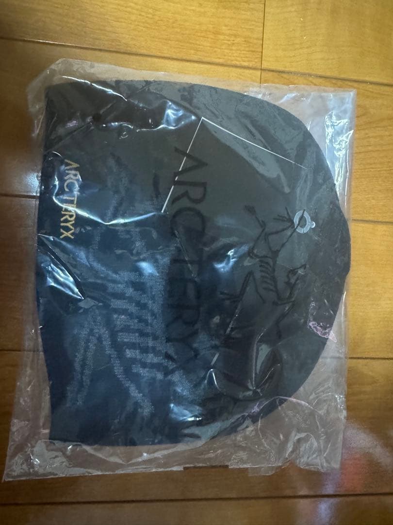 ARC'TERYX ブラック ニット帽 スケルトンロゴ