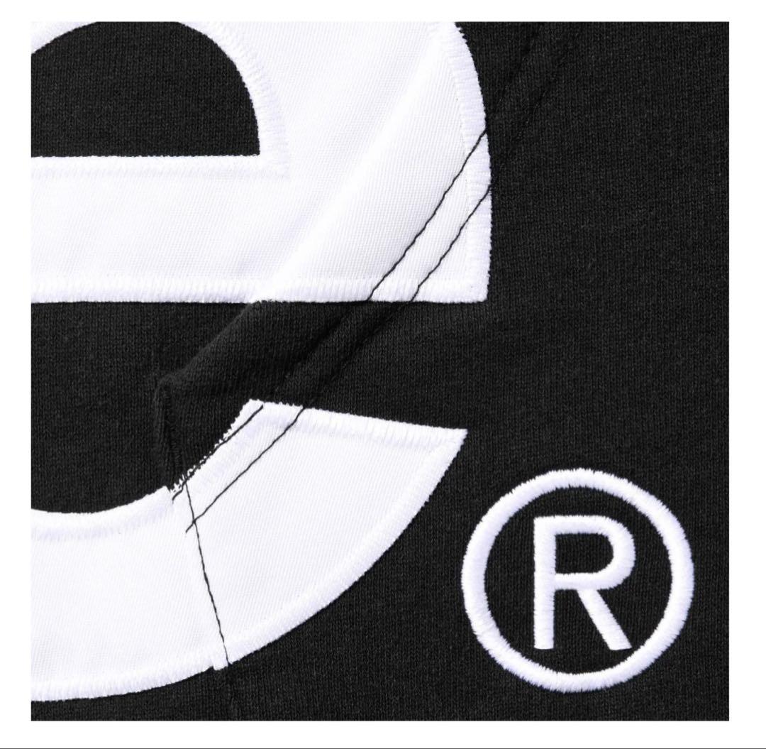 トップス Supreme Big Logo Zip Up Hooded black