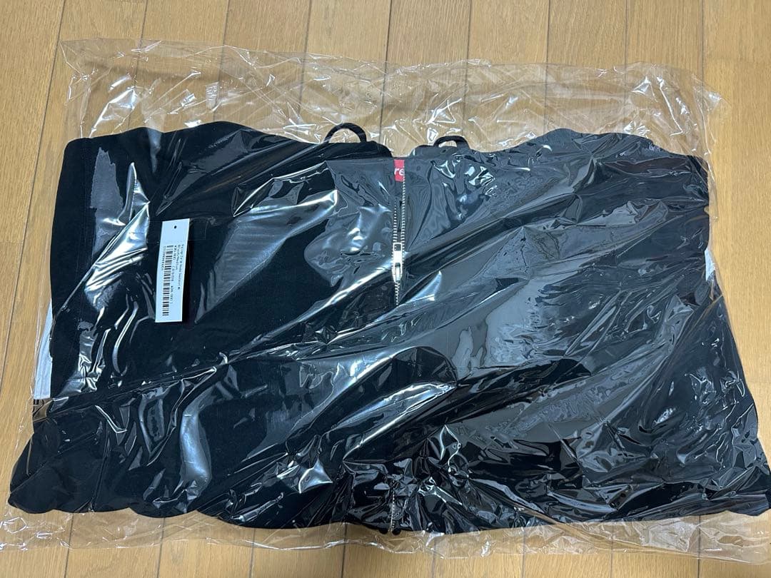 トップス Supreme Big Logo Zip Up Hooded black