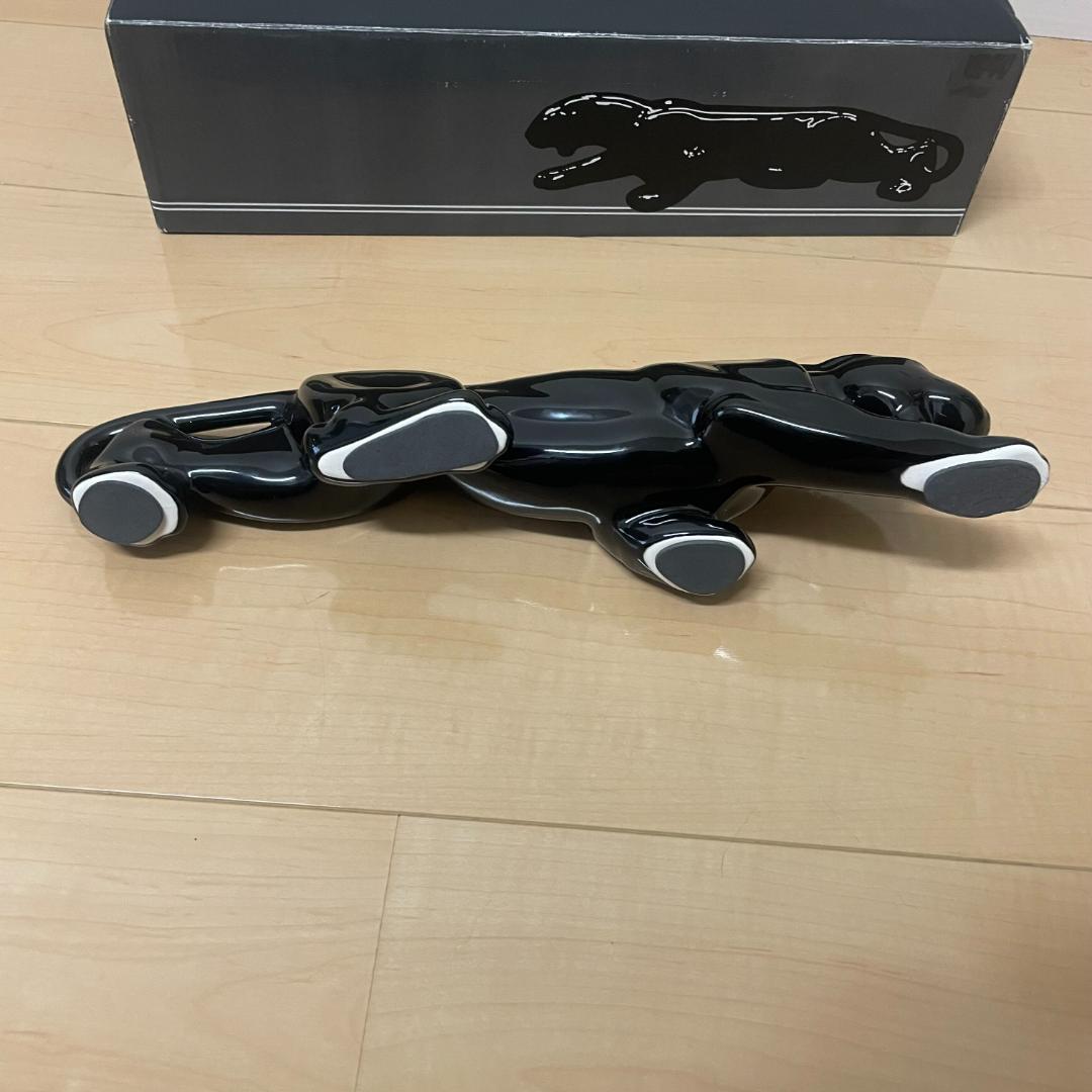 【極美品】ブラックパンサー 陶器　置物　ヴィンテージ