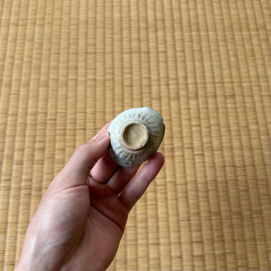 初期伊万里 鎬文 盃 ぐい呑み 江戸時代 陶片 古唐津 古伊万里 古美術