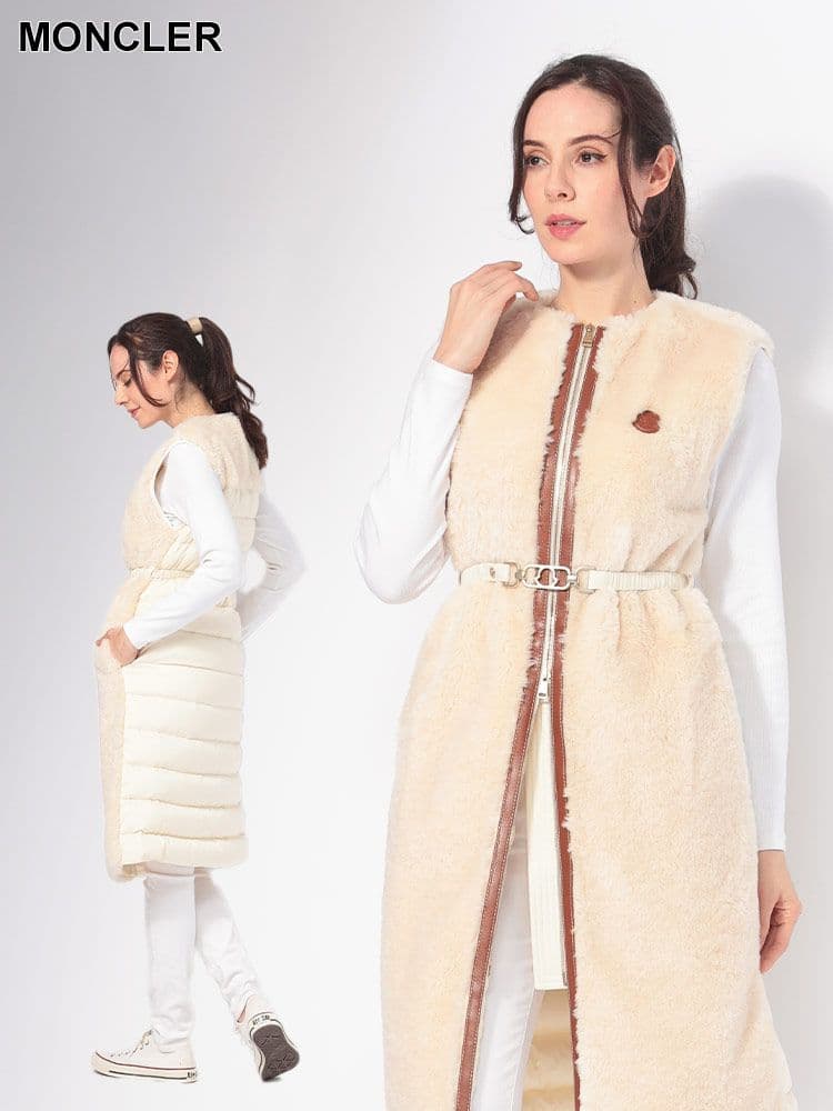 ✨️未使用級✨️Moncler モンクレールSORBIER ロングジレベスト 0