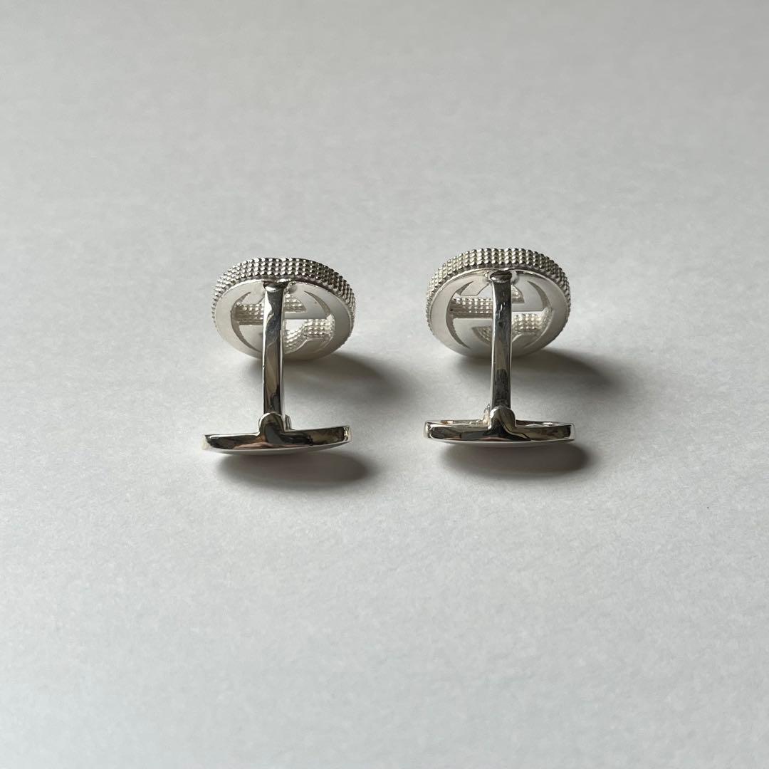 GUCCI グッチ　インターロッキング　カフス　シルバー　925