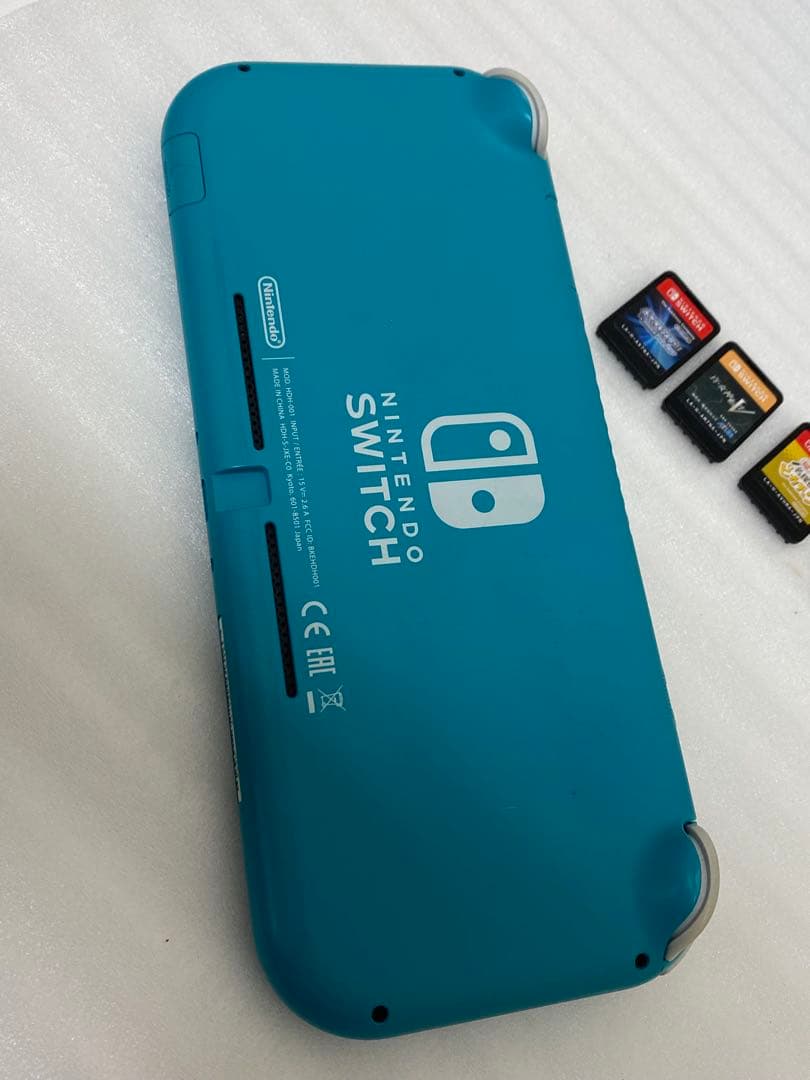 3-2584 Nintendo SwitchLiteターコイズ　＋　ソフト5点
