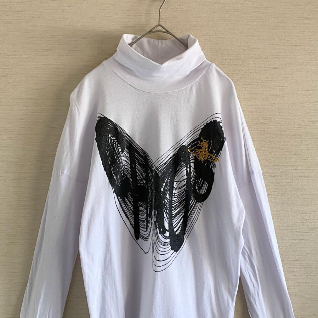 ヴィヴィアンウエストウッドロンドン　タートルネック　蝶　オーブロゴ　ライカ期