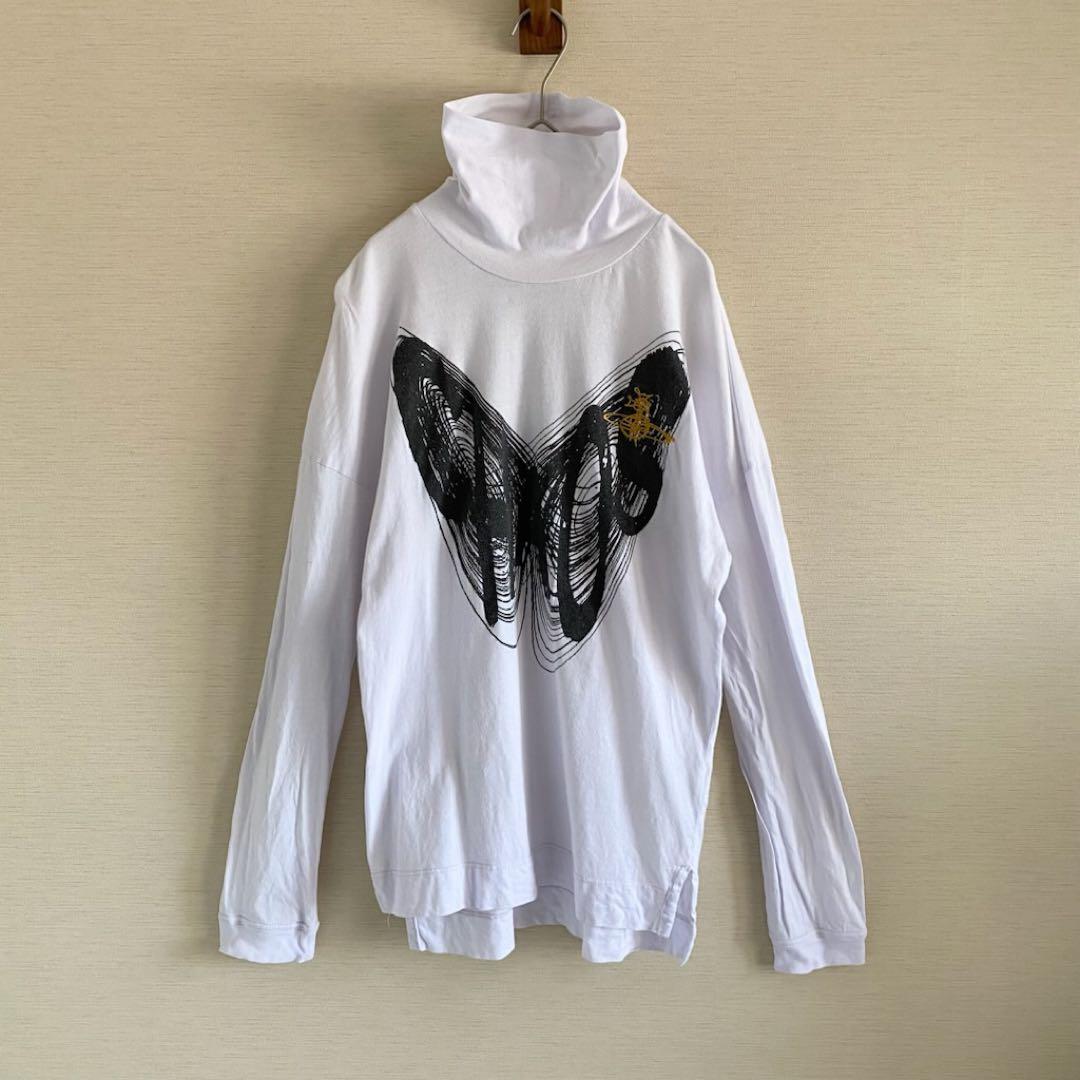 ヴィヴィアンウエストウッドロンドン　タートルネック　蝶　オーブロゴ　ライカ期