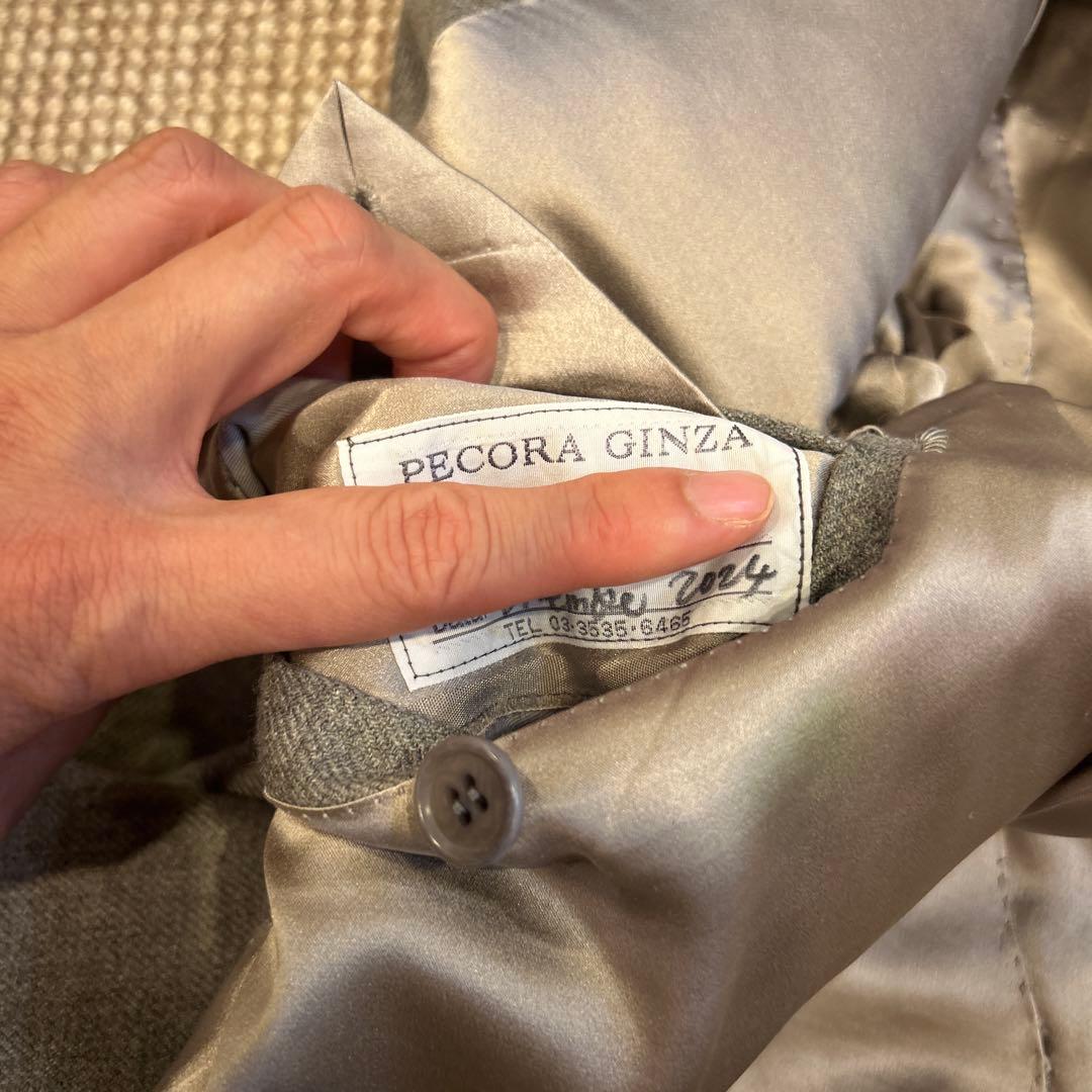 ペコラ銀座　カシミヤ　ビジネスジャケット　パンツ