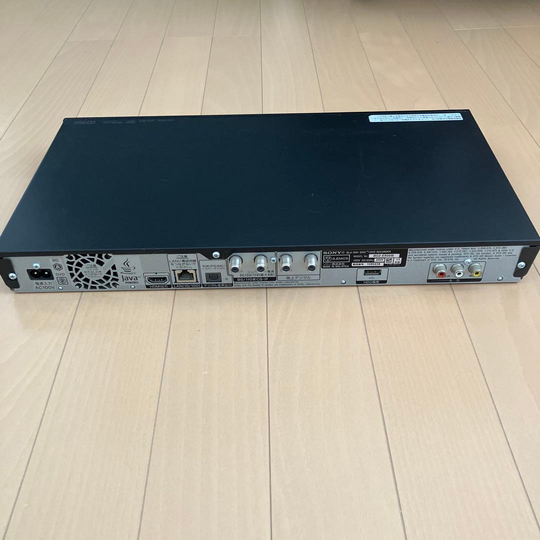 【SONY BDZ-E500】 ブルーレイ 純正リモコン付き